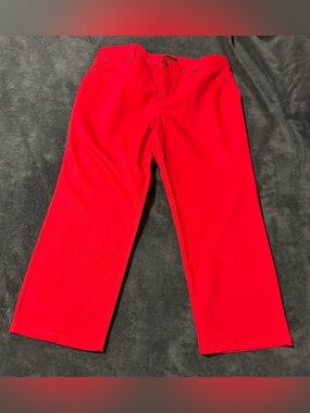 Talbots Women’s Red Straight-Leg Pants
